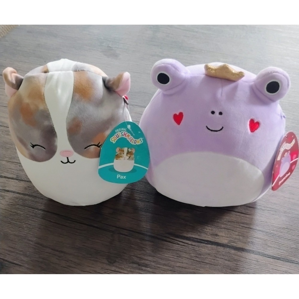 Squishmallows Pax 7.5" and Francine 8" Plush Lot Of 2